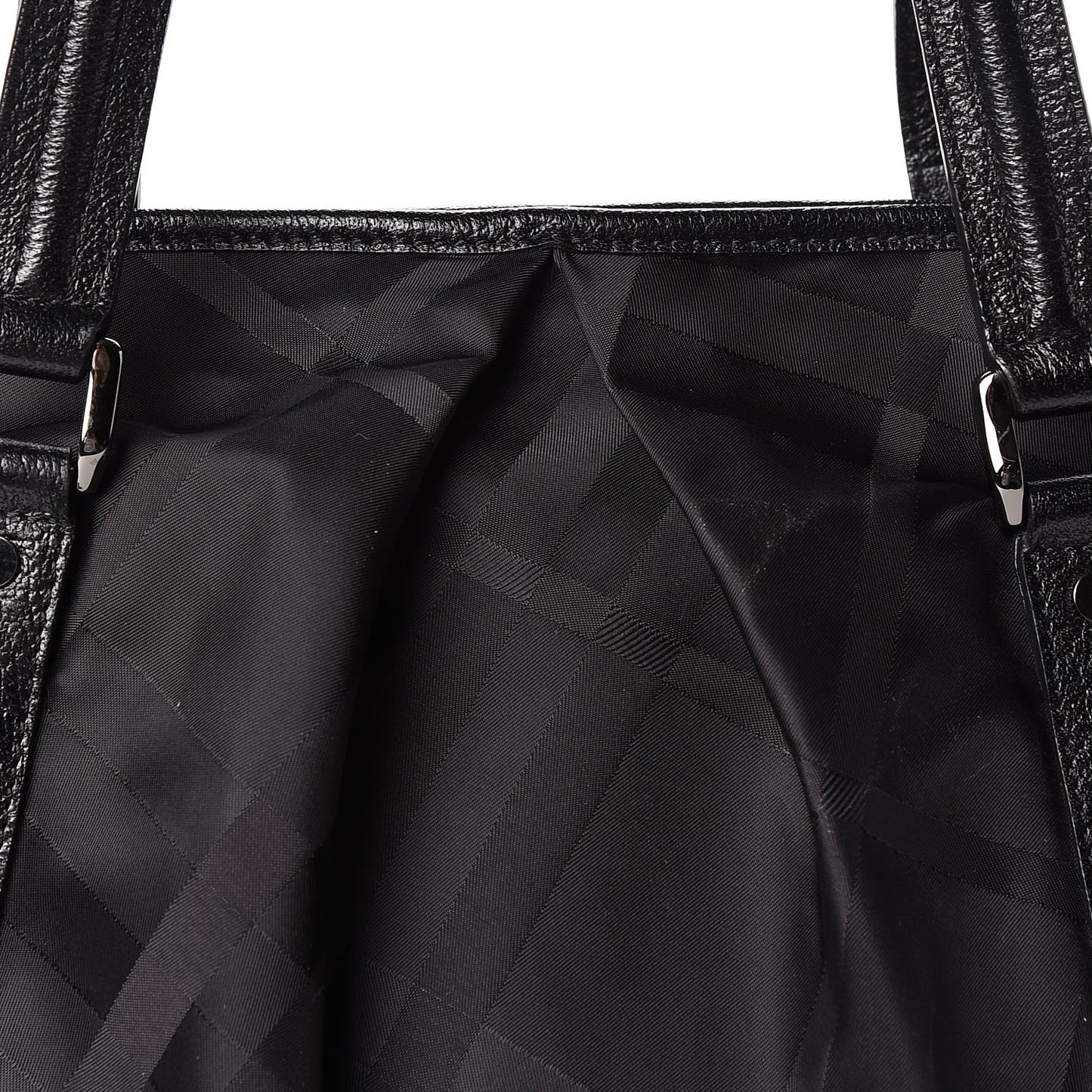 Nylon Tonal Check Diaper Bag Black