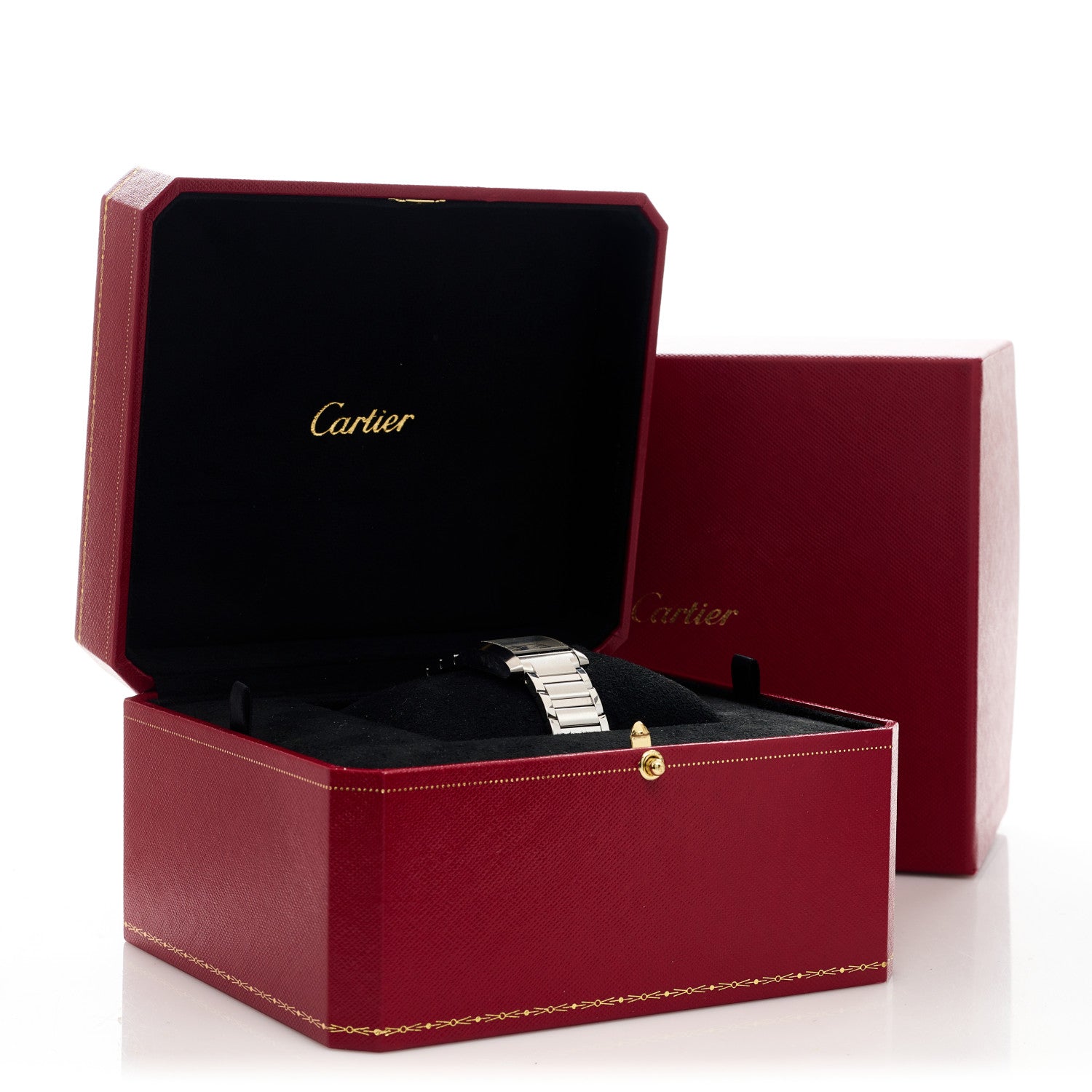 Cartier Stainless Steel 21mm Tank Francaise Quartz Watch Silver 5 of 5