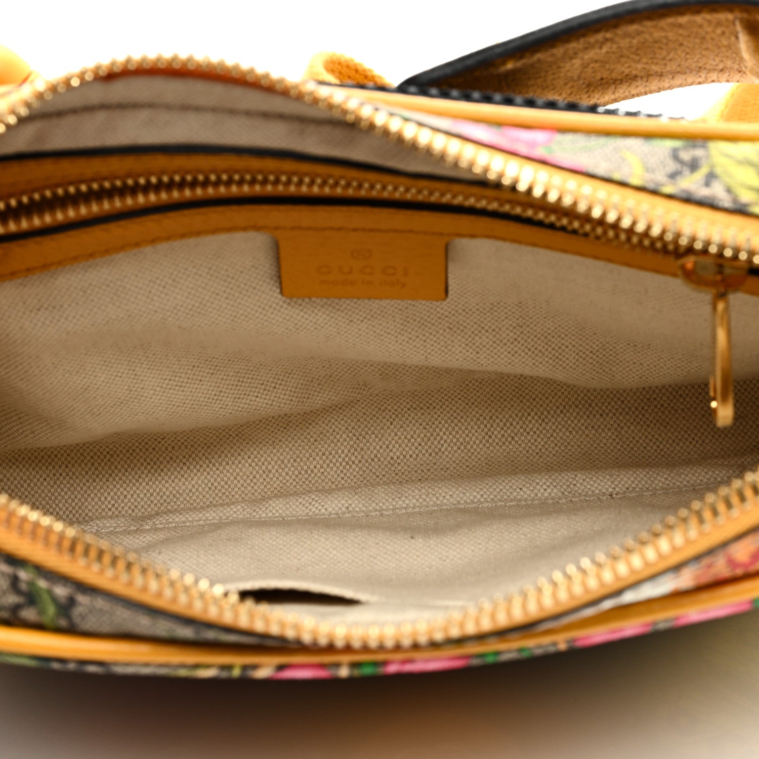 Gucci GG Supreme Monogram Flora Medium Ophidia Belt Bag Beige Multicolor Crop 5 of 9