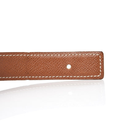 Hermes Courchevel 24mm Constance H Belt 65 Bleu Marine Gold 5 of 8