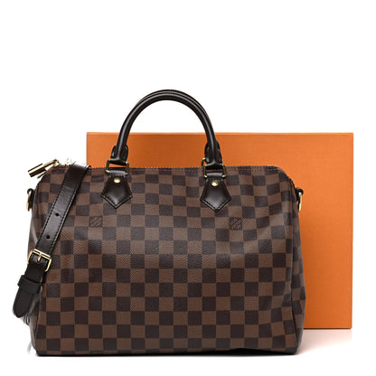Louis Vuitton Damier Ebene Speedy Bandouliere 30 14 of 14