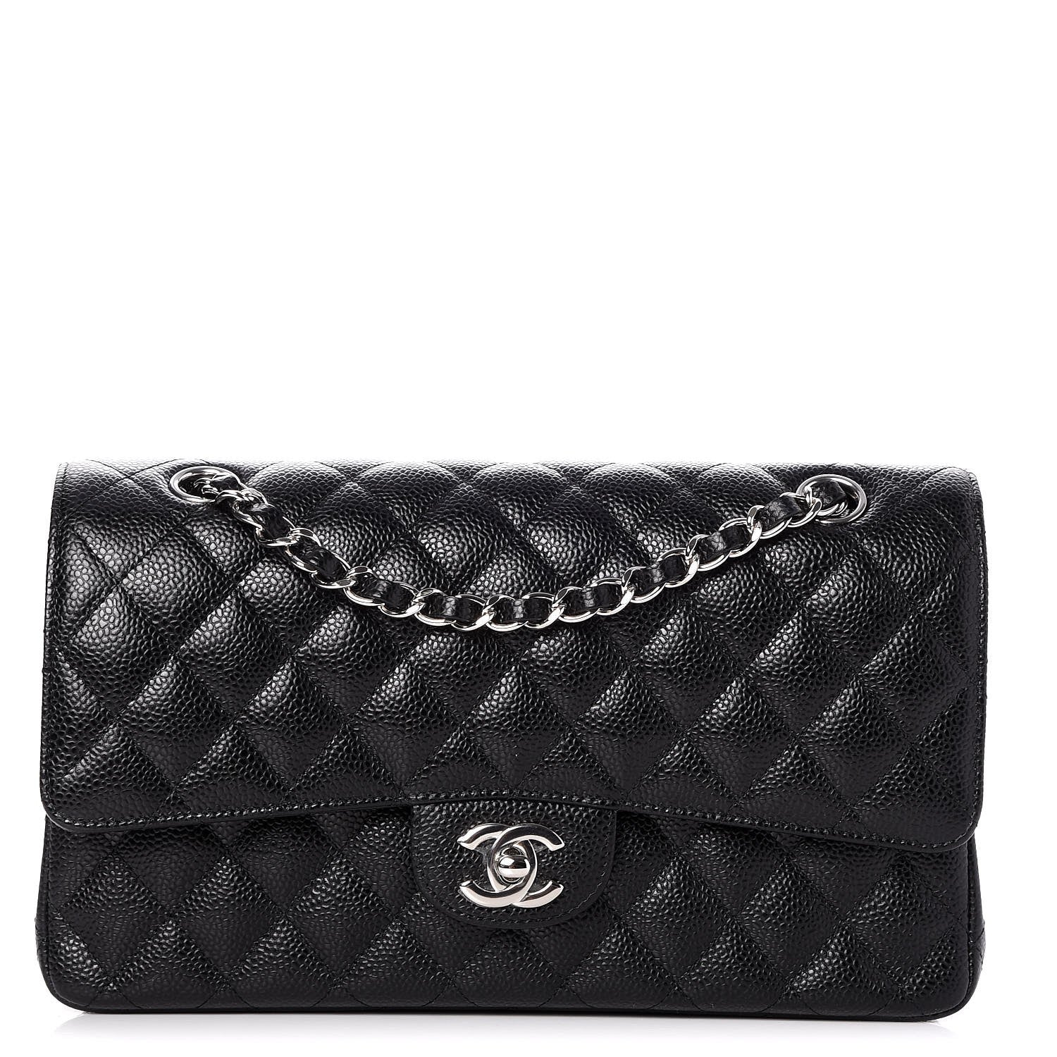 Chanel Caviar Quilted Medium Double Flap Black 1 of 8