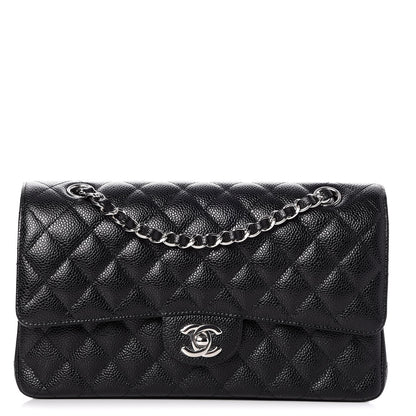 Chanel Caviar Quilted Medium Double Flap Black 1 of 8