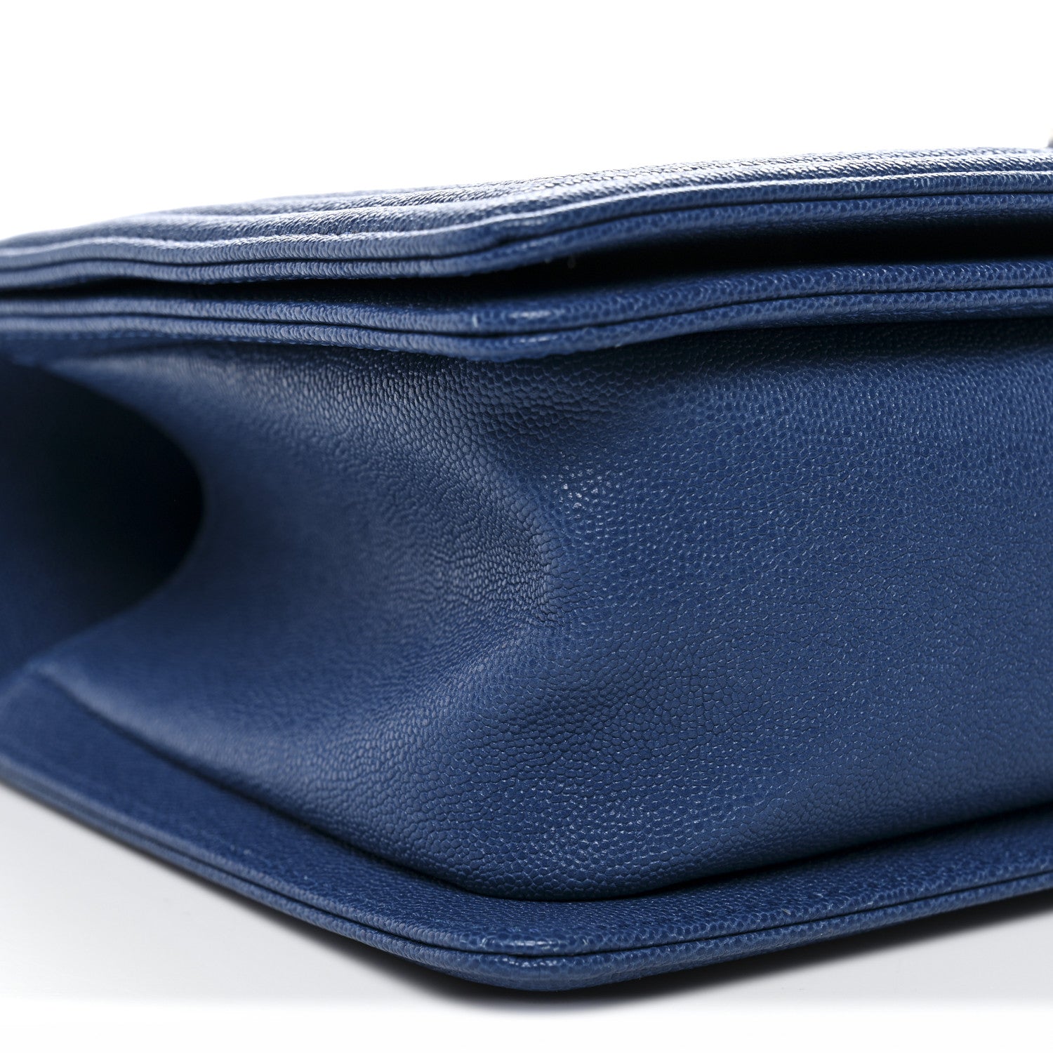 Chanel Caviar Quilted Medium Boy Flap Dark Blue 9 of 10