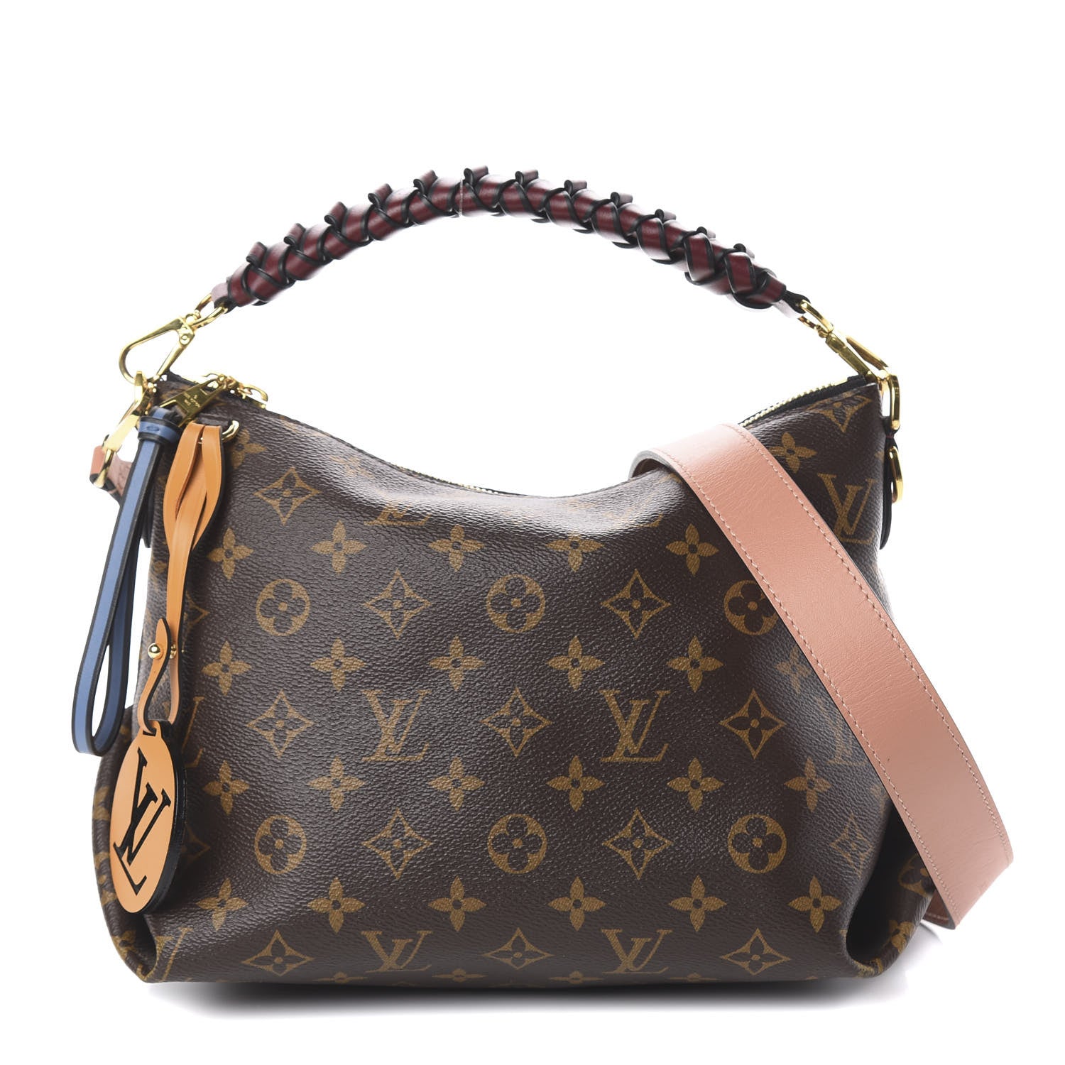 Louis Vuitton Monogram Beaubourg Hobo Mini Bordeaux Red Peach Safran Blue Jean Blue 1 of 8