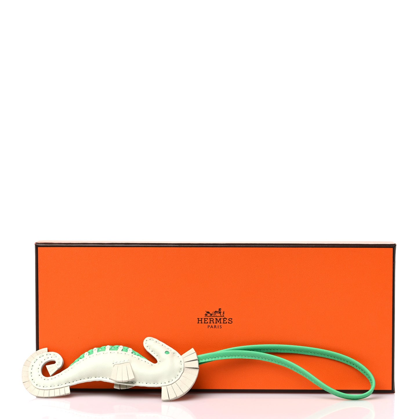 Milo Lambskin Hippo Bag Charm Vert Fizz Craie Vert Comics