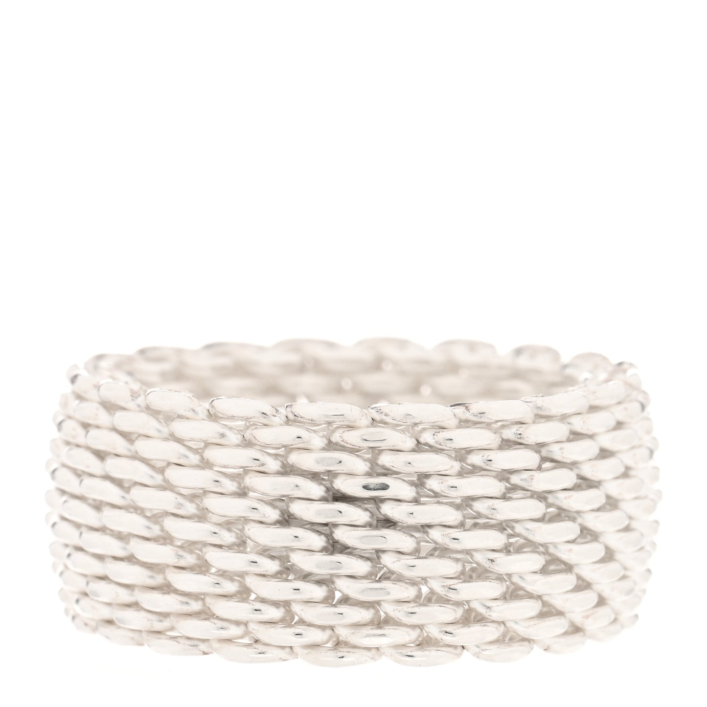Sterling Silver Somerset Mesh Ring 54 7