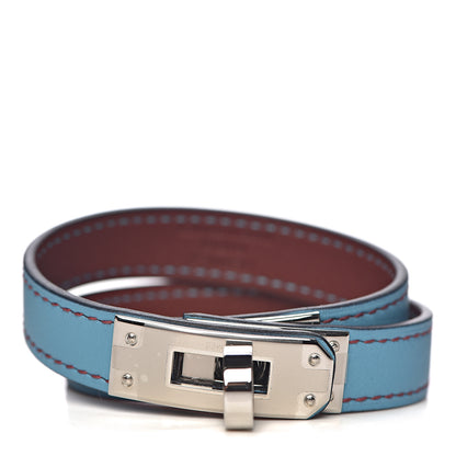 Hermes Swift Colorblock Kelly Double Tour Bracelet T2 Bleu Du Norr Rouge H 1 of 7