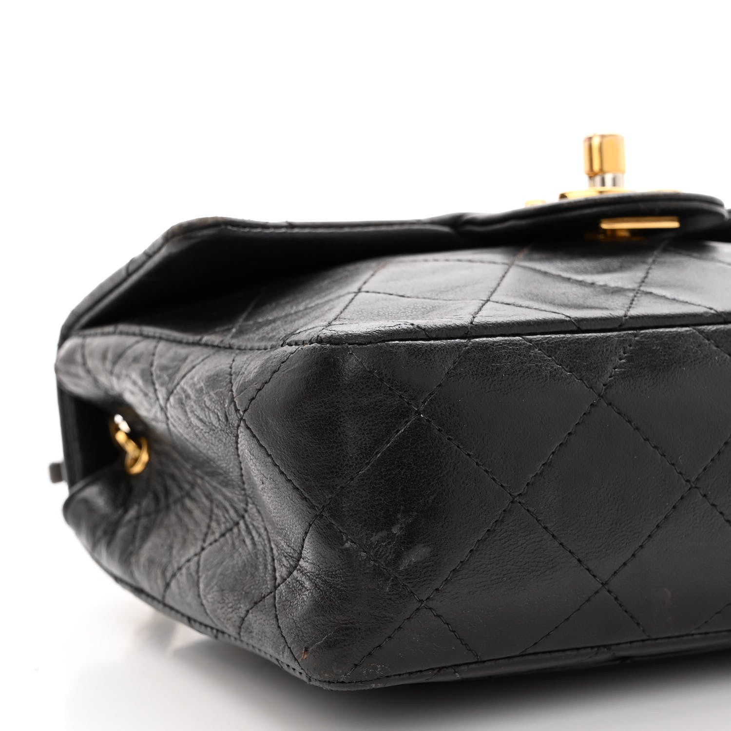 Chanel Lambskin Quilted Mini Square Flap Black 8 of 10