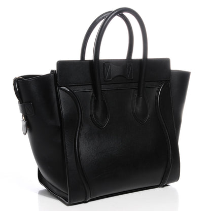 Celine Smooth Calfskin Mini Luggage Black 3 of 8
