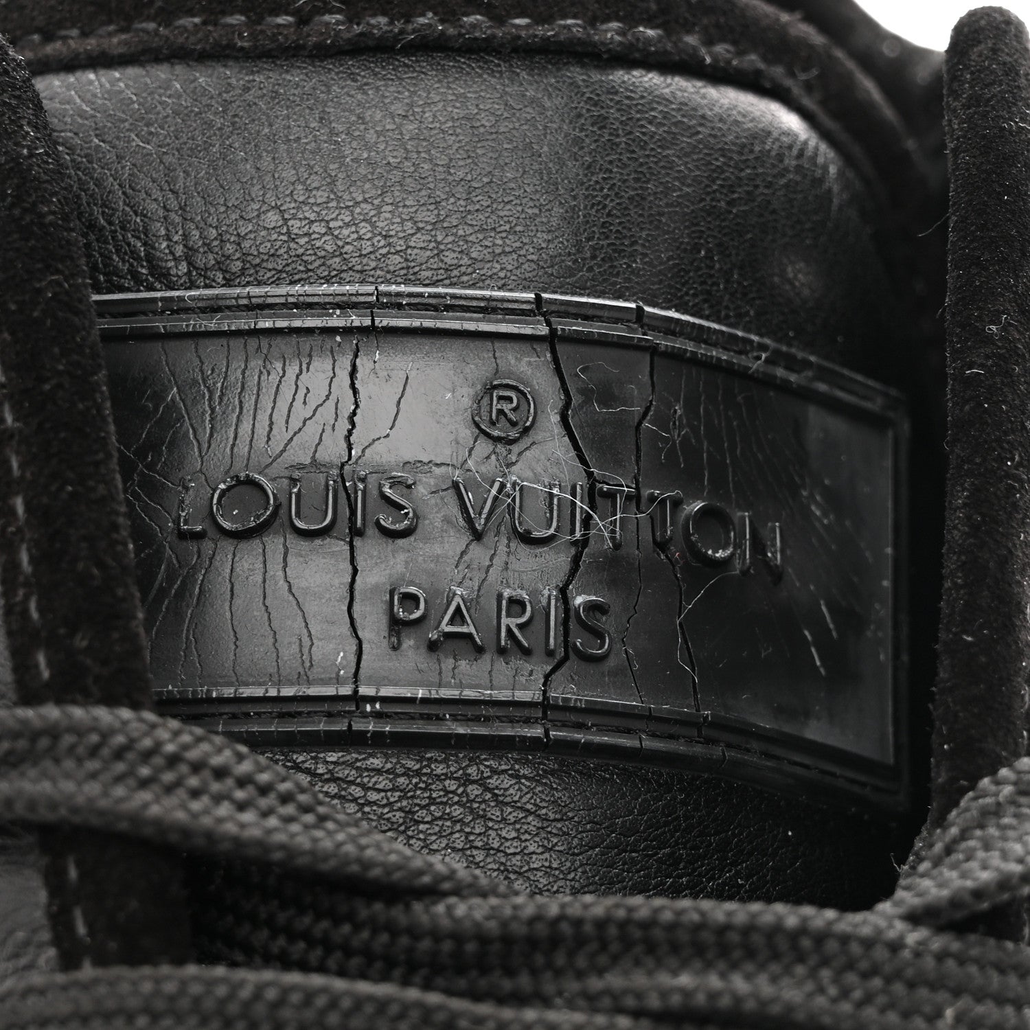 Louis Vuitton Calfskin Mens Cosmos Sneakers 8 Black 10 of 12