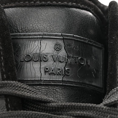 Louis Vuitton Calfskin Mens Cosmos Sneakers 8 Black 10 of 12