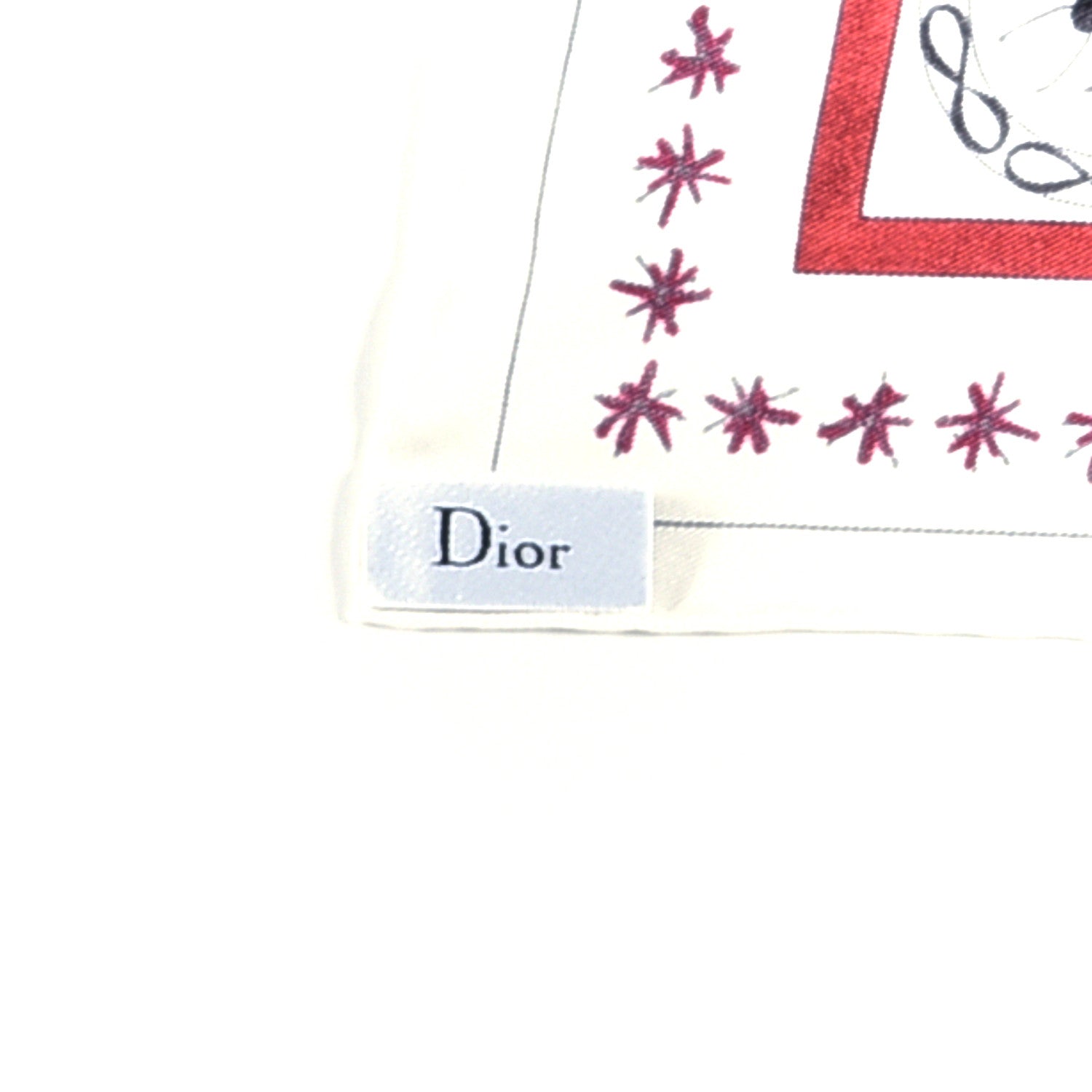 Christian Dior Silk Le Soleil Tarot Square Scarf 4 of 5