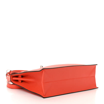 Hermes Evercolor Kelly Danse II Belt Bag Orange Poppy 4 of 10