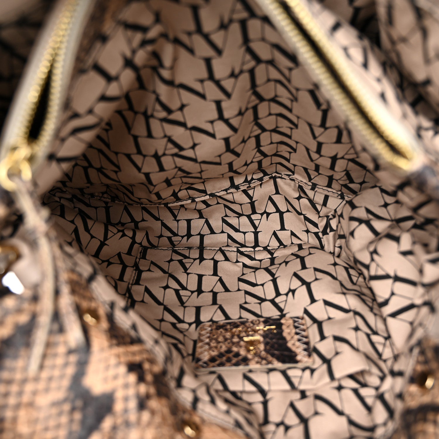 Lanvin Calfskin Snakeskin Print Embossed Medium Fantaisie Double Carry Flap Shoulder Bag Gris 6 of 11