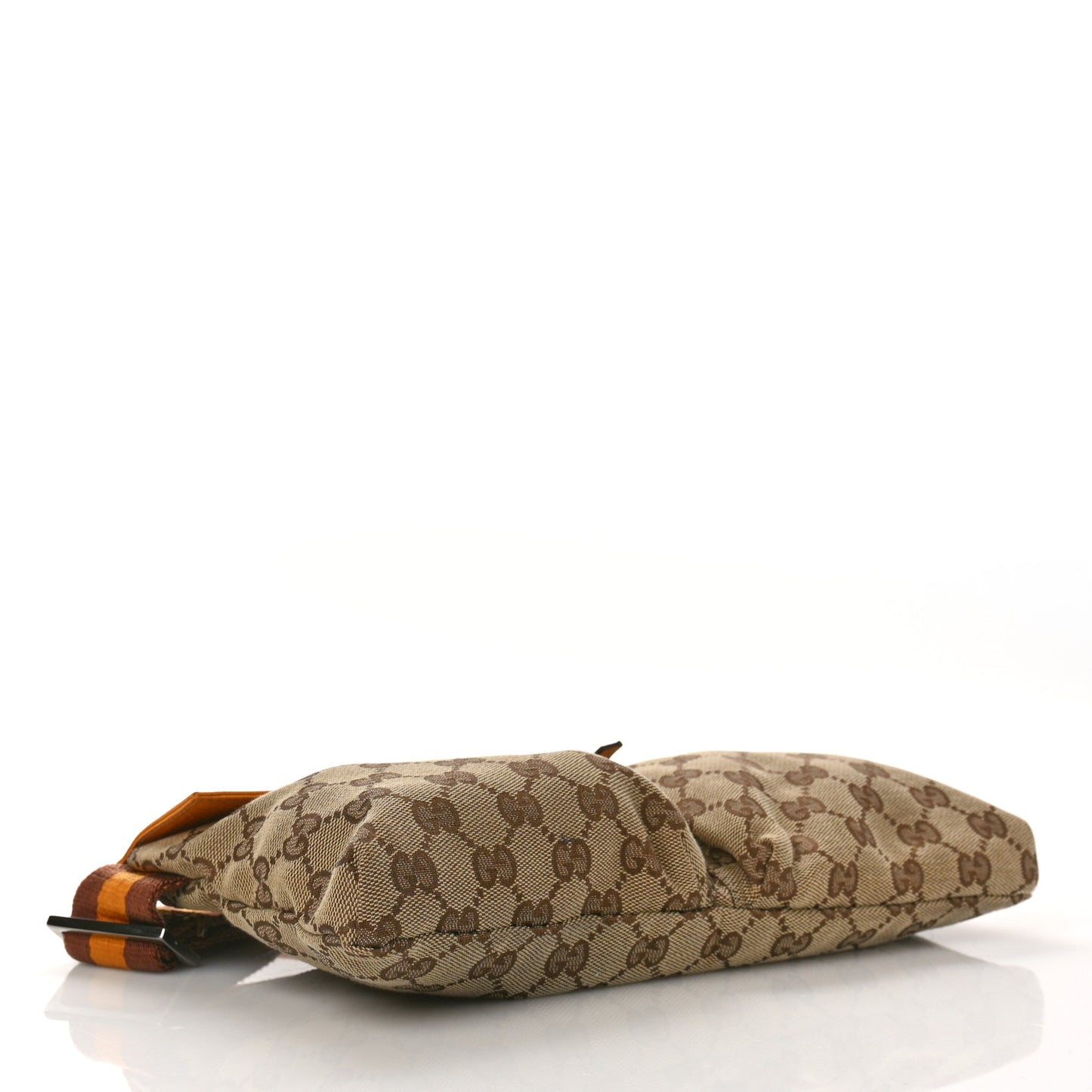 GG Monogram Web Double Pocket Belt Bag Yellow
