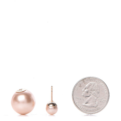 Christian Dior Pearl Mise En Dior Tribal Earrings Pink 2 of 5