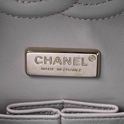 Chanel Metallic Python Medium Double Flap Light Beige 8 of 11