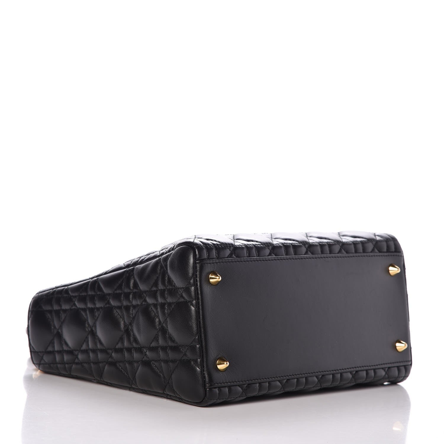 Christian Dior Lambskin Cannage Medium Lady Dior Black 5 of 8
