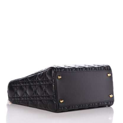 Christian Dior Lambskin Cannage Medium Lady Dior Black 5 of 8