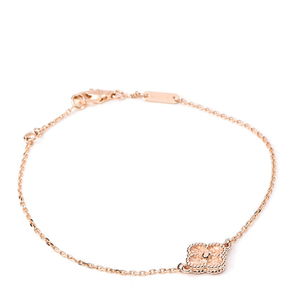 Van Cleef & Arpels 18K Rose Gold Sweet Alhambra Bracelet 1 of 6