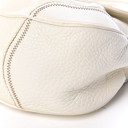 Prada Vitello Daino Pushlock Flap Shoulder Bag Bianco 21 of 21