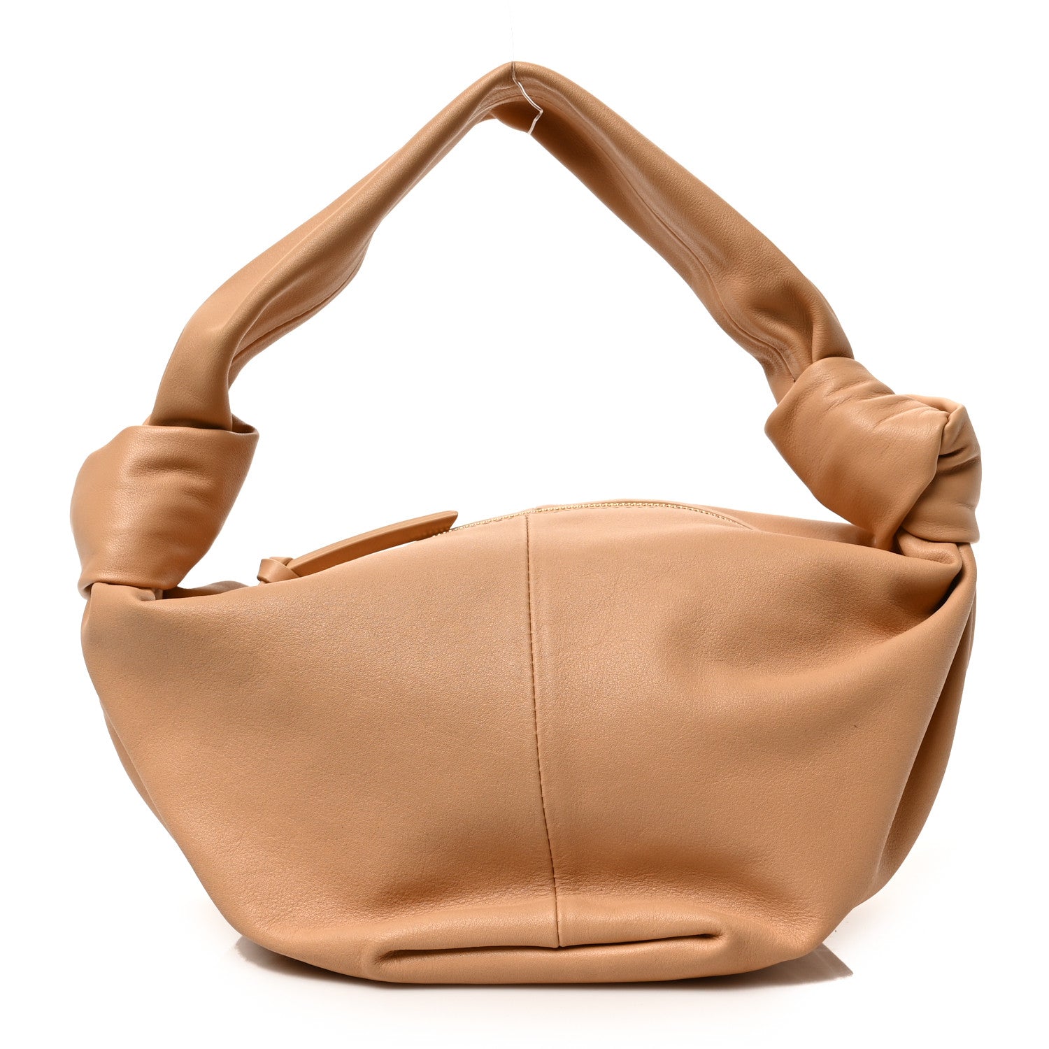 Bottega Veneta Calfskin Teen Double Knot Hobo Almond 1 of 8