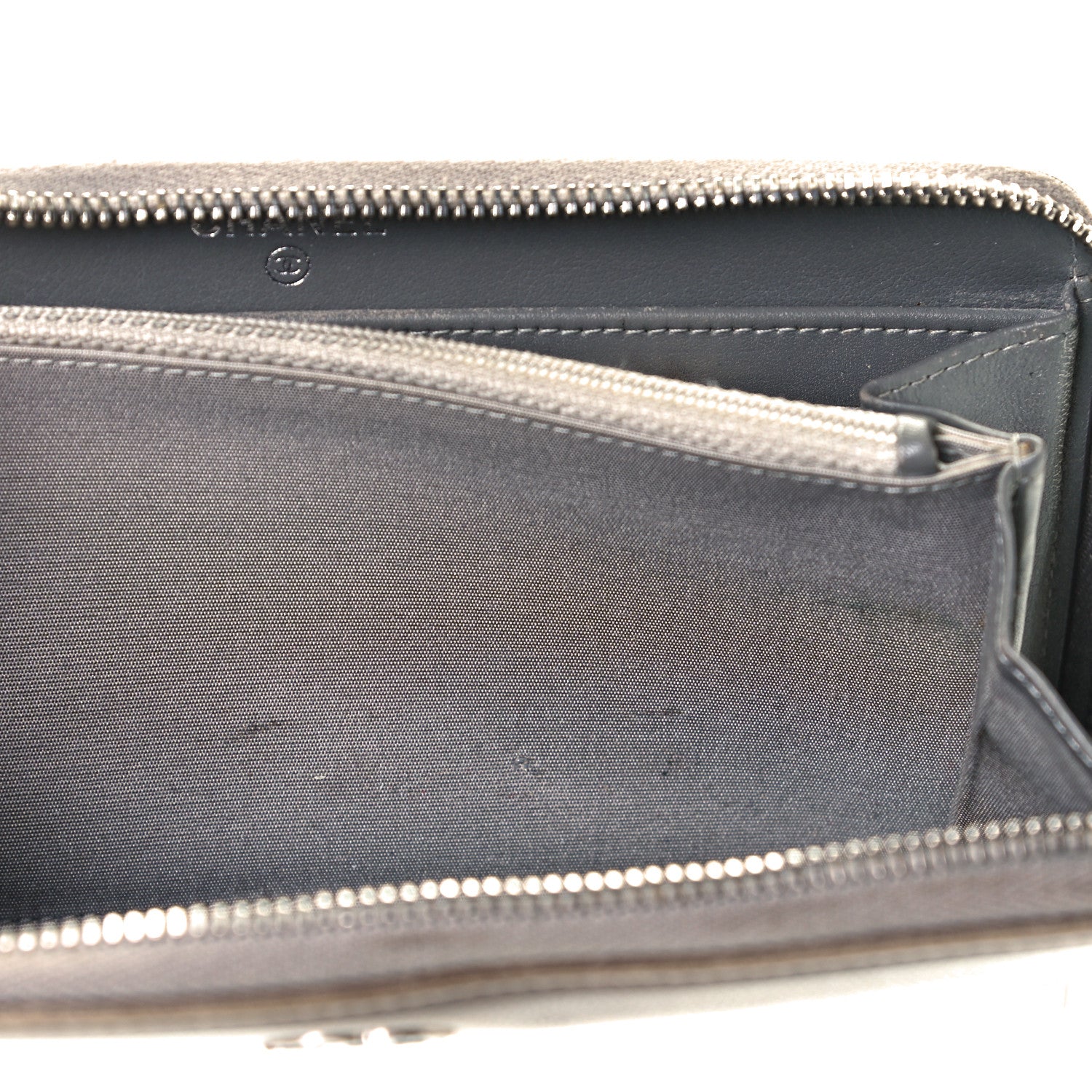 Chanel Caviar Large Sevruga Zip Around Wallet Lavender 14 of 16