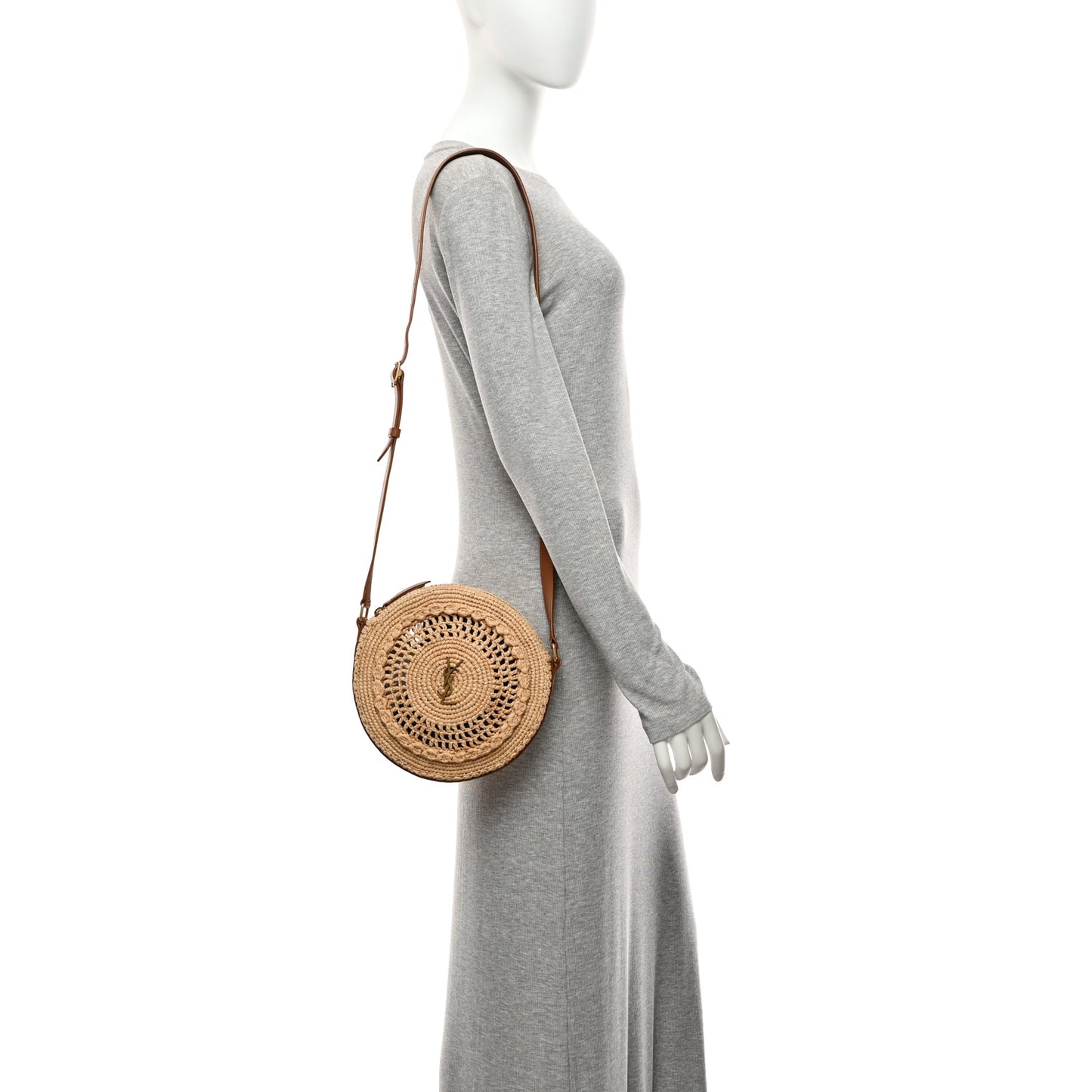 Raffia Sac Round Naturel