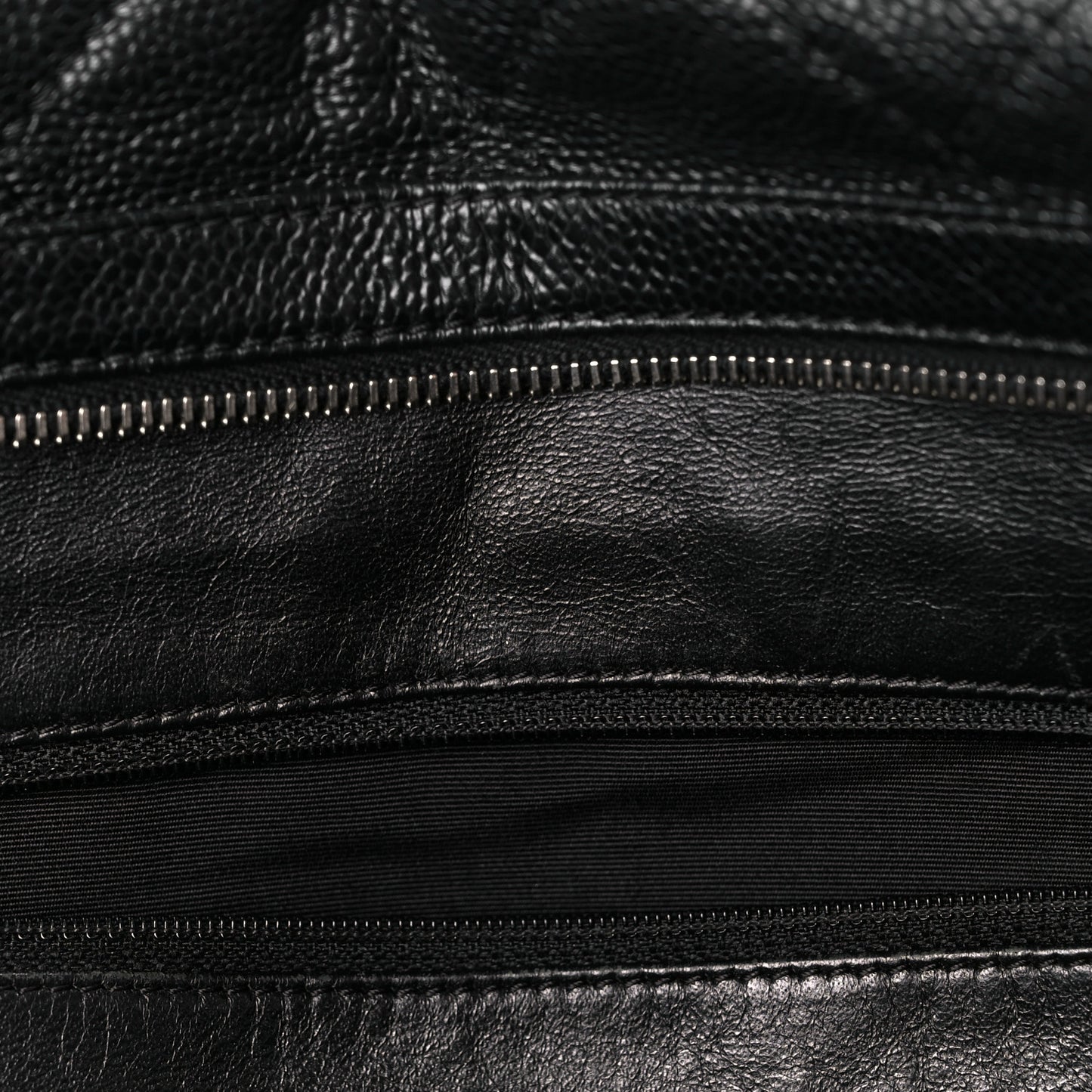Caviar Quilted CC Timeless Bowler Black