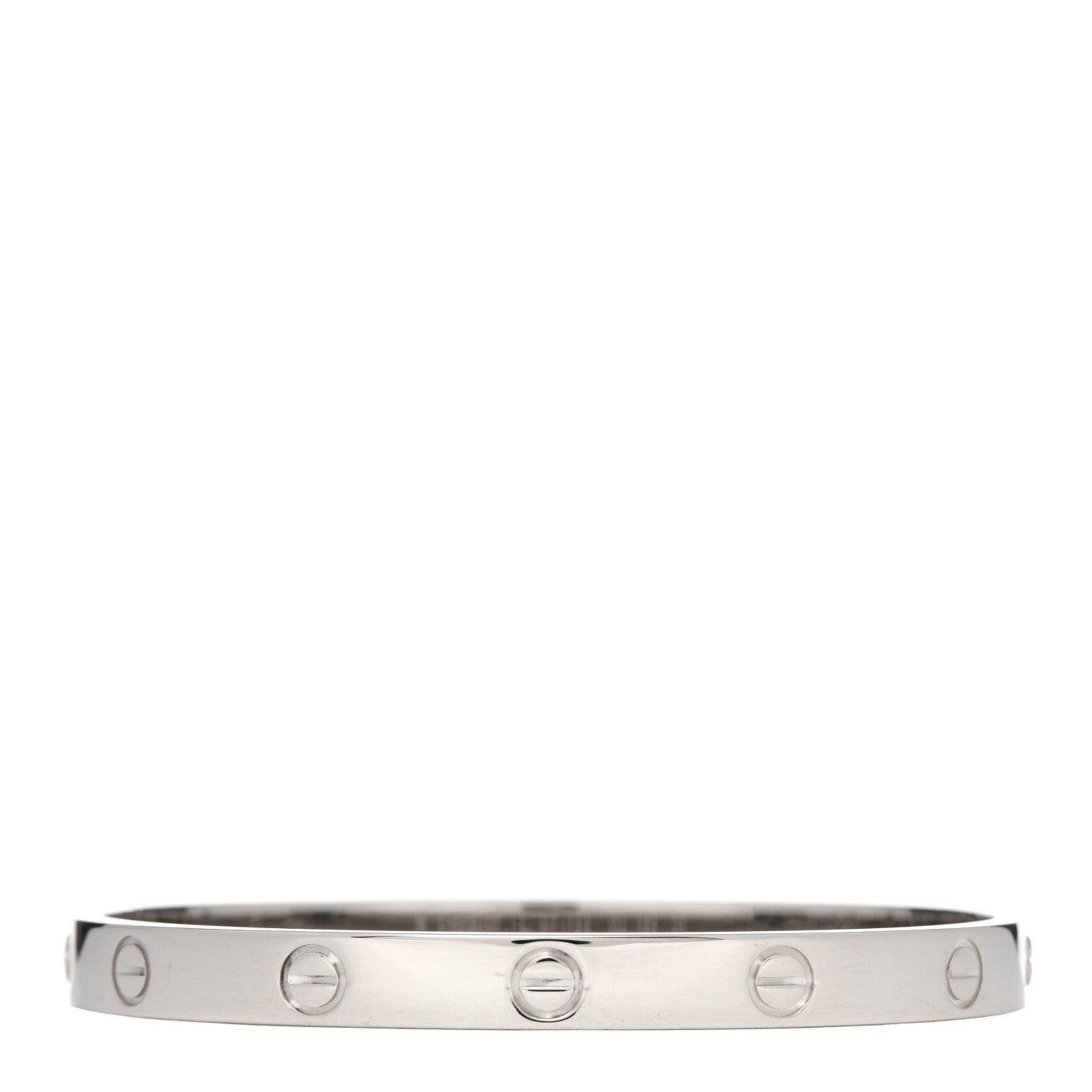 Cartier 18K White Gold LOVE Bracelet 17 1 of 6