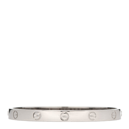 Cartier 18K White Gold LOVE Bracelet 17 1 of 6