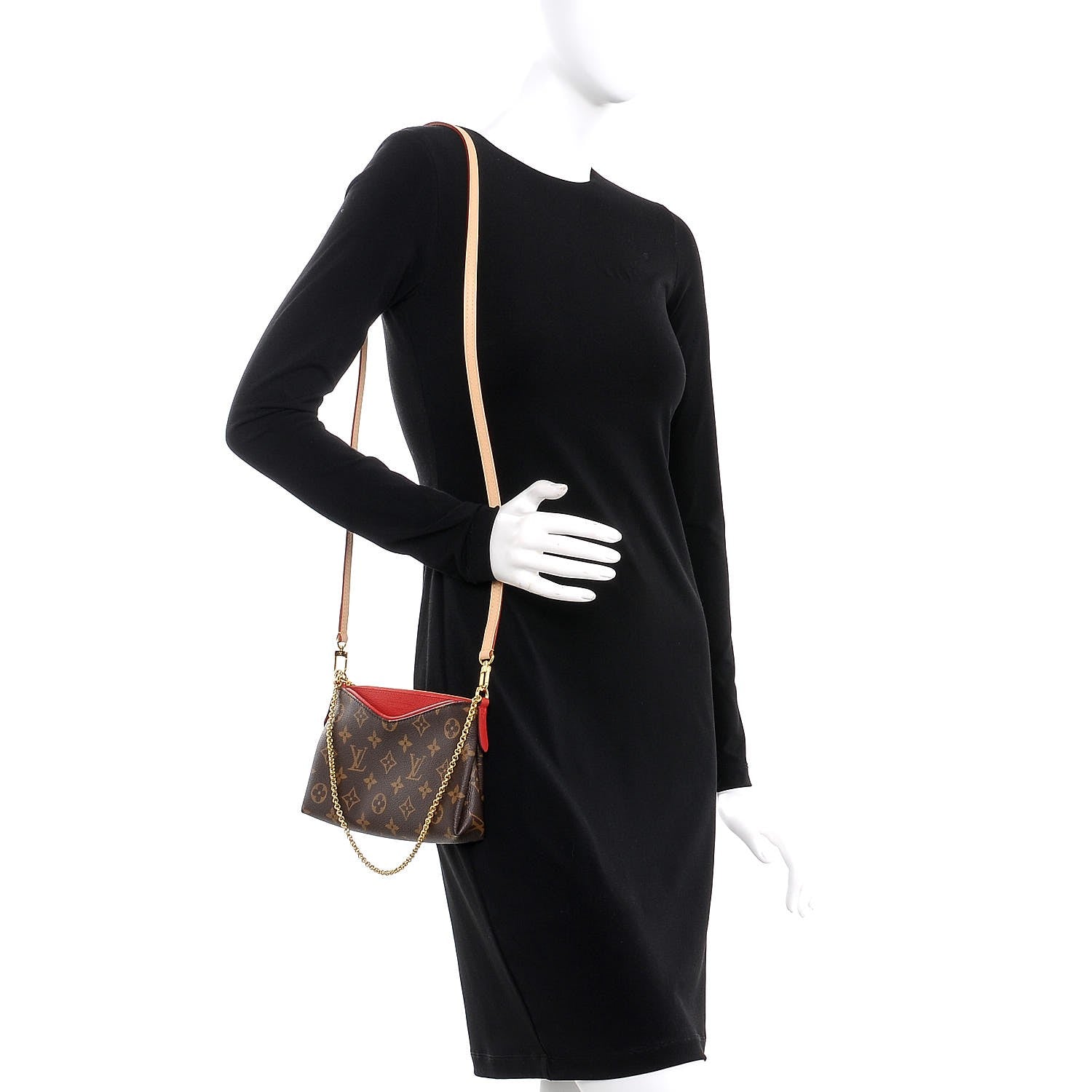 Louis Vuitton Monogram Pallas Clutch Cherry 2 of 9