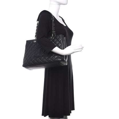 Chanel Caviar Quilted Grand Shopping Tote GST Black 2 of 13