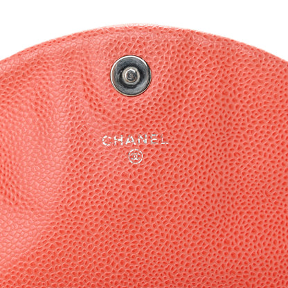 Chanel Caviar Half Moon Wallet On Chain WOC Coral 6 of 11