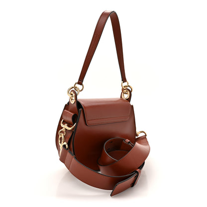 Chloe Calfskin Suede Small Tess Bag Sepia Brown 3 of 10