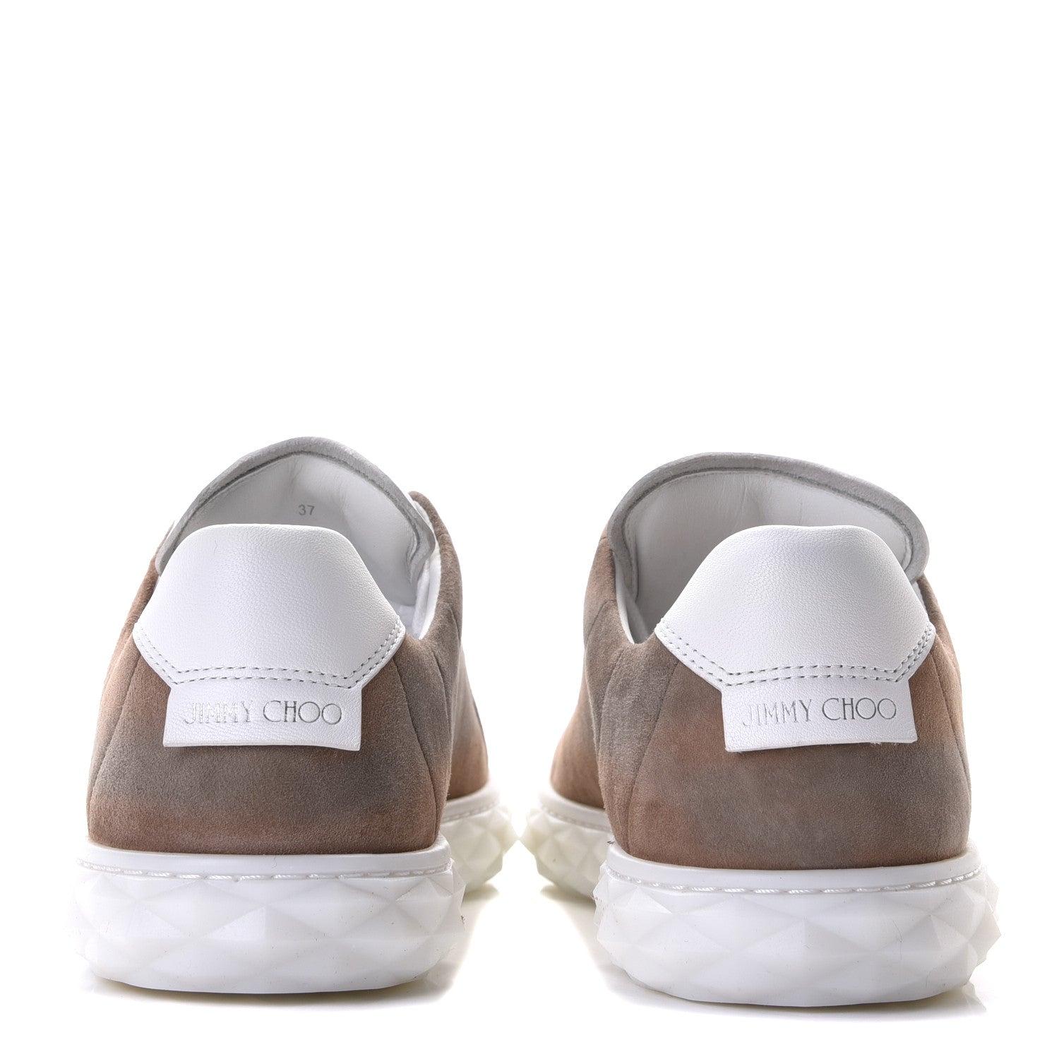 Jimmy Choo Suede Diamond Sneaker 37 Mocha 5 of 8