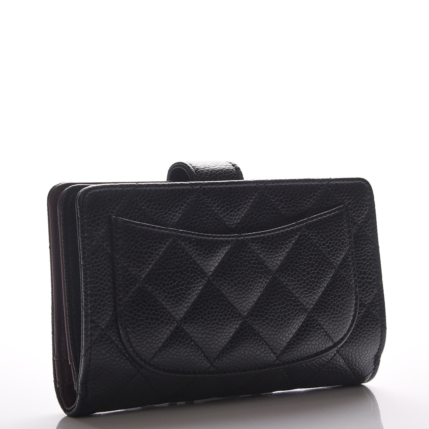 Chanel Caviar Quilted Zipped Pocket Wallet Black 3 of 8