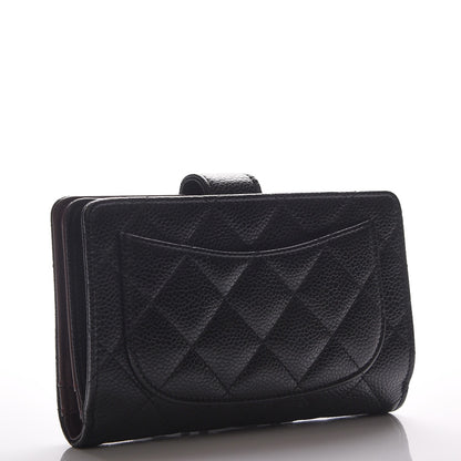 Chanel Caviar Quilted Zipped Pocket Wallet Black 3 of 8