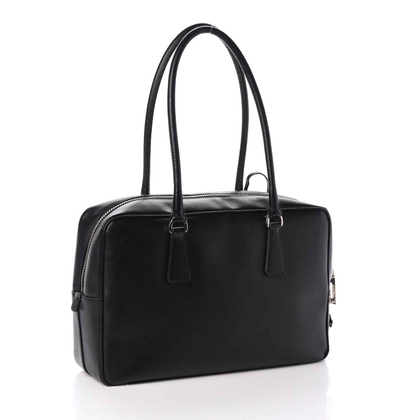 Saffiano Lux Bowler Black