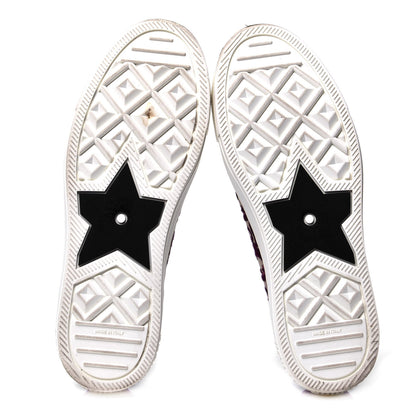 Christian Dior Canvas Oblique Walk'N'Dior Low Top Sneakers 39 Deep Amaranth 6 of 6