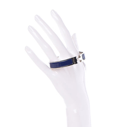 Hermes Enamel Narrow Clic Clac H Bracelet PM Indigo 2 of 5