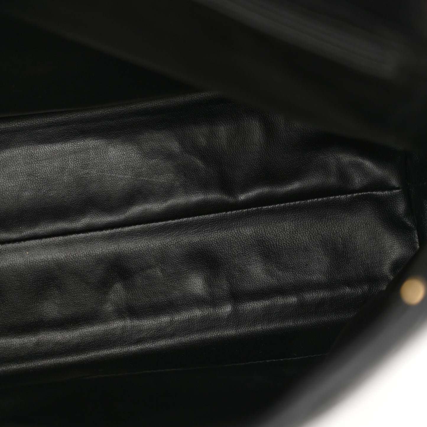 Lambskin Quilted Shopping Tote Black