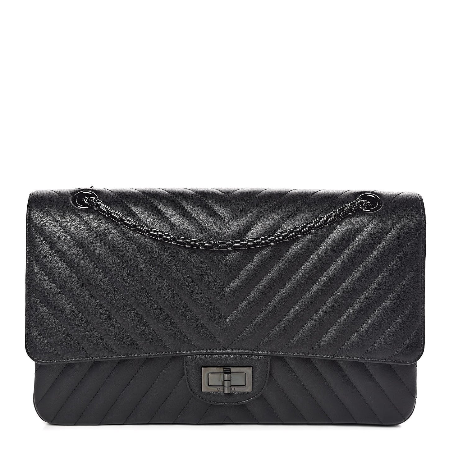 Sheepskin Chevron Quilted 2.55 Reissue 227 Flap So Black