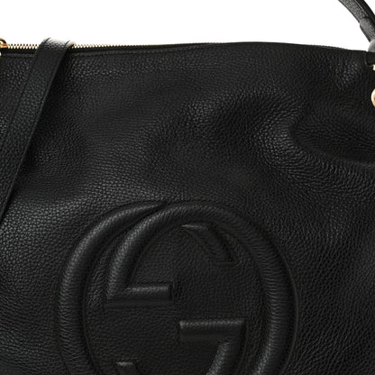 Gucci Pebbled Calfskin Large Soho Hobo Black 8 of 10