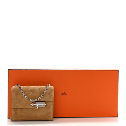 Hermes Veau Doblis Mini Verrou Chaine Bag Ocre 9 of 9
