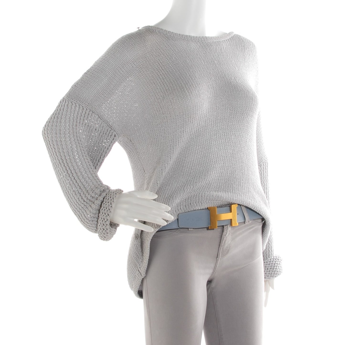 Epsom 42mm Constance 2 Mens Belt 95 White Bleu Lin