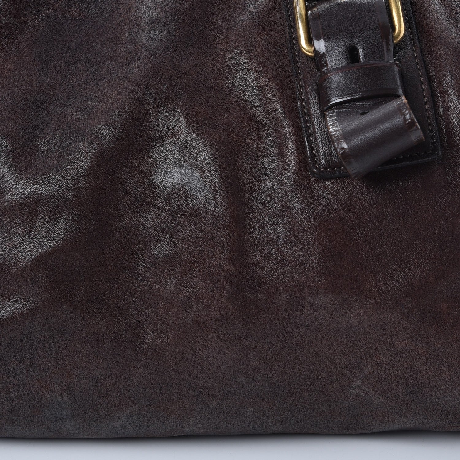 Prada Nappa Studded Aviator Shopping Tote Caffe 23 of 28
