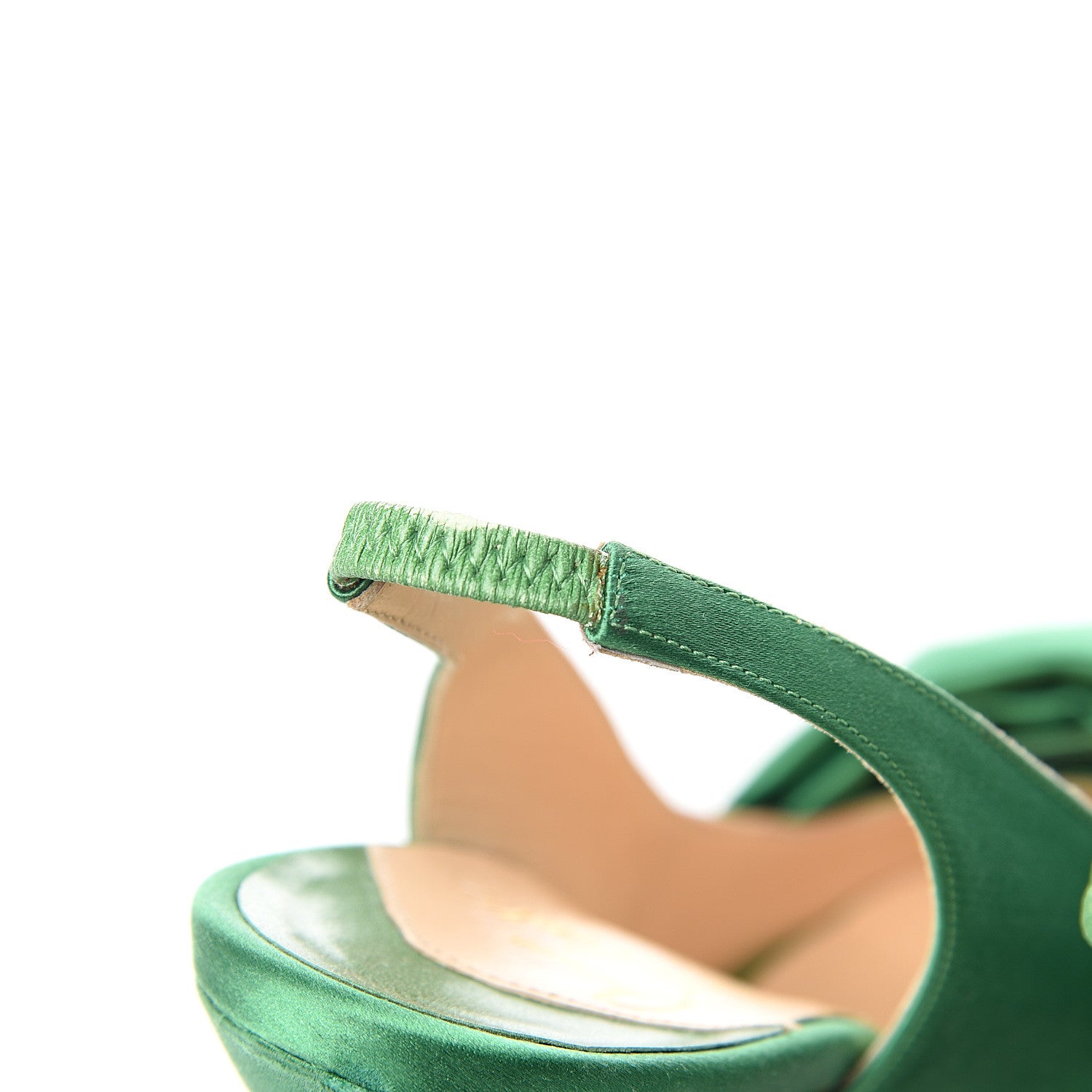Christian Louboutin Satin Very Noeud 120 Pumps 38 Verde Imperiali 5 of 10
