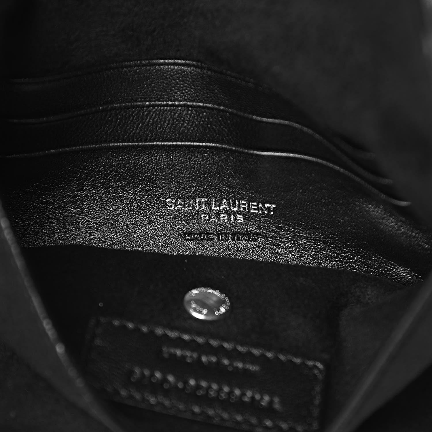 Saint Laurent Lambskin Small Teddy Bucket Bag Black 7 of 12